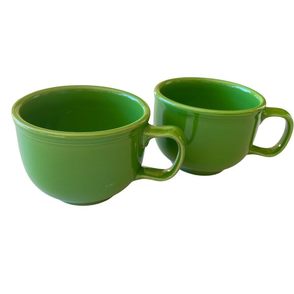 Fiestaware Shamrock Green Jumbo coffee cup 18oz discontinued color large mug - Picture 2 of 7